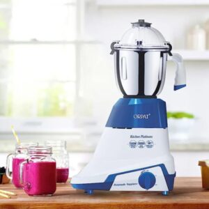 Orpat Kitchen Platinum 1200 Watts Mixer Grinder and Blender with Stainless Steel Blending & Liquidizer Jar
