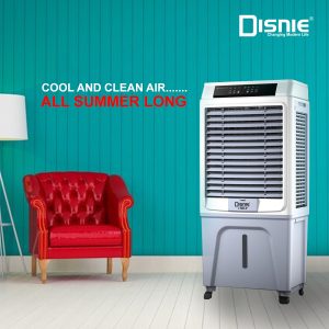 Disnie DRAC-5500R Rechargeable Evaporative Tower Air Cooler 55L with Remote