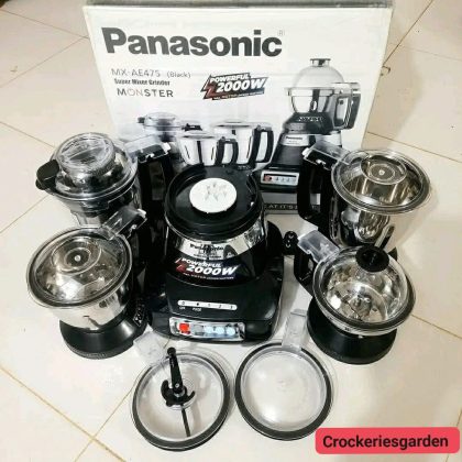 Panasonic MX-AE475 (Black) Super Mixer Grinder (Monster)-23000RPM