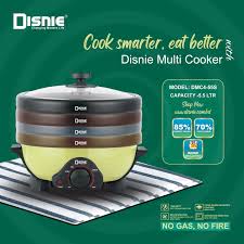 Disnie DMC4-55S Electric Multi Curry Cooker With 4 Pots 4 Lids- 5.5 Ltr